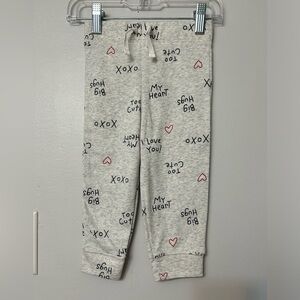 BOGO Carters Cotton graphic leggings. Size 18m. One small mark.